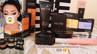 J NOTE cosmetics Reviews  OBSESSED 😱 Best for Bride to be [upl. by Pollie]