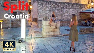 Split Croatia 🇭🇷 4K Old Town Evening Walking Tour 2022 [upl. by Friedberg]