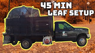 Setting Up Our LEAF VACUUM AND LEAF BOX SETUP for 2023 [upl. by Atilrak]