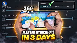 🔥Learn gyroscope in 3 days  Best gyroscope tips and tricks for close range BGMIPUBG MOBILE [upl. by Malva843]