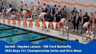 Sartell  Hayden Lenarz  100 Yard Butterfly [upl. by Nagear]