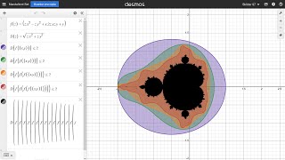 Mandelbrot Set in Desmos zoom [upl. by Enalahs]