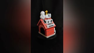 Snoopy Calendar Peanuts  Colored Resin 3D Print [upl. by Vevina]