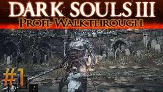 Dark Souls 3 Profi Walkthrough 1  Totenacker der Asche amp Iudex Gundyr [upl. by Marquita]