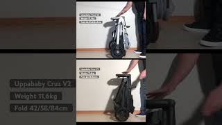 Uppababy Cruz V2 vs Uppababy Vista V2 Folding [upl. by Hachmann618]