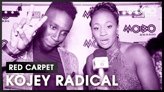 Kojey Radical  Nominated for 2 MOBO Awards  Red Carpet  2016 [upl. by Acirederf]