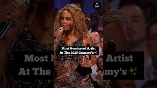 Most Nominated Artist At The 2025 Grammysshorts grammys music [upl. by Reger]