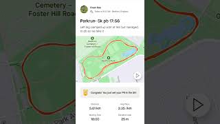 Parkrun pb this morning 1756 [upl. by Kcirnek665]