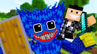 Minecraft mais Huggy Wuggy fini le jeu pour moi [upl. by Yrellam829]