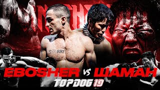 Шаман  EBOSHER  Бой Вечера  Зал Славы Top Dog  TOP DOG 19 [upl. by Iggy]