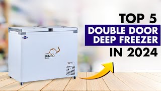 Top 5 Best Double Door Deep Freezer In India 2024  Best Chest Freezers  Prices  Reviews [upl. by Issac]