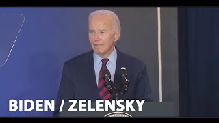 Biden Zelensky  Discours Conjoint [upl. by Enidaj]