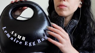 ASMR Lemaire Egg Bag Unboxing  Soft Whispering [upl. by Ahsinroc]