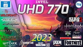 Intel UHD 770 in 15 GAMES i512600K  i712700K i912900K IGPU TEST   20232024 [upl. by Irpak]