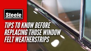 Tips for Replacing Window Felt Weatherstrips [upl. by Palm]