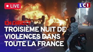 Troisième nuit de violences partout en France  EN DIRECT [upl. by Aikem599]