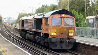 GBRF’s 66310 speeds through Redbridge light engine heading to MOD Marchwood [upl. by Trevar362]