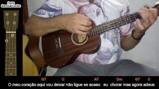 Despedida Roberto Carlos  Tutorial Ukulele Cover [upl. by Leizar]