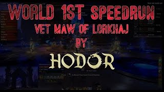 World First Speedrun Maw of Lorkhaj vet by HODOR  Elder Scrolls Online [upl. by Enerol]