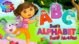 Dora the Explorer  ABC Nursery Rhymes COLLECT  Dora Alphabet Forest Adventure [upl. by Wartow969]