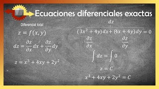 Ecuaciones diferenciales exactas [upl. by Carce]