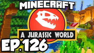 Jurassic World Minecraft Modded Survival Ep126  TREX AREA amp FASTEST FURNACE Dinosaurs Modpack [upl. by Tanny389]