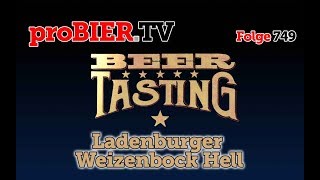 Weizenbock hell von Ladenburger  proBIERTV  Craft Beer Review 749 4K [upl. by Bena572]