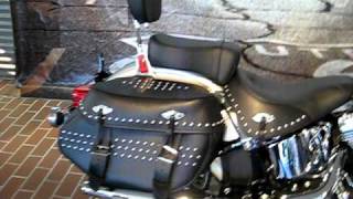 2010 HarleyDavidson Heritage Softail Classic FLSTC Brilliant Silver Pearl [upl. by Adnanref]