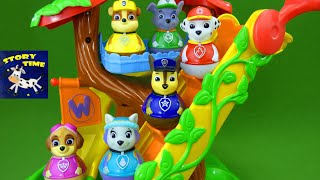 Paw Patrol Weebles Treehouse Playset Everest Animal Rescue Episode Funny Toy Story Videos for Kids [upl. by Noscire]