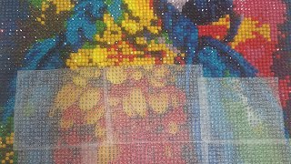 Completing my Diamond art painting of 10000 pieces Part 4 [upl. by Willow]