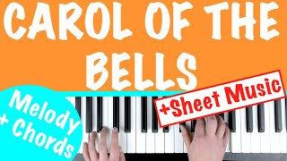 How to play CAROL OF THE BELLS Piano Tutorial Lesson [upl. by Namas945]