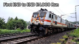 First END to END ELOCO Run of 16534 Bangalore Jodhpur Express [upl. by Anigue]