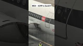 BEA A319 is back at London Heathrow plane travel [upl. by Annaesor127]