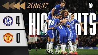 ⏪️ Chelsea 40 Man Utd  HIGHLIGHTS REWIND  Blue GOAL FEST sinks Mourinhos United  EPL 1617 [upl. by Annekahs]