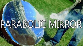 How To Make Parabolic Mirrors From Space Blankets  NightHawkInLight [upl. by Anielram26]