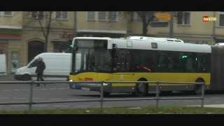 Busbetrieb am morgendlichen Walter Schreiber Platz in Berlin Dezember 2013 [upl. by Arrad241]