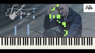 Sting feat Eric Clapton  Its Probably Me  Adelina Piano tutorial [upl. by Jeremias]