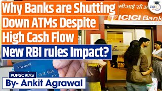 Why banks are shutting down ATMs despite high cash flow NEW RBI rules  Economy [upl. by Angelika]