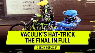 Vaculik makes it a HatTrick 🔥 The Final in Full CzechSGP 2024  FIM Speedway Grand Prix [upl. by Ffilc]