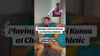 Playing with Ezri Konsa⚽️ konsa astonvilla charlton shorts soccerpodcast brentford football [upl. by Kaliski]