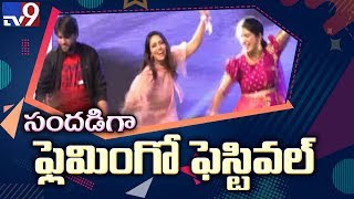 Nivetha Pethuraj special dance  Nellore Flamingo Festival  TV9 [upl. by Paapanen]