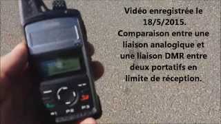 Comparaison réception analogique vs DMR sur un canal PMR446 [upl. by Yecam]