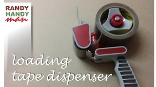 Packing tape dispenser How to load and use packing tape dispenser video [upl. by Aicelaf]