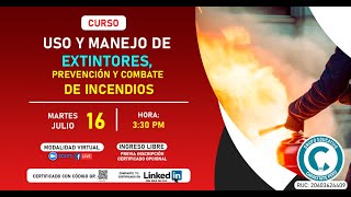 ⛑CURSO USO Y MANEJO DE EXTINTORES PREVENCIÓN Y COMBATE DE INCENDIOS⚠🧯 [upl. by Ellene]