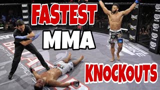 Fastest Finishes in MMA 2023 [upl. by Anilosi]