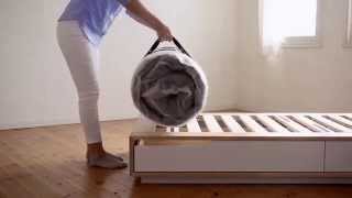 Tips amp Ideas How RollPacked Mattresses Work  IKEA Australia [upl. by Aymahs277]