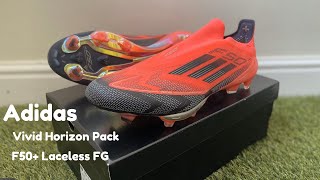 Adidas F50 laceless FG Football Boots  Vivid Horizon Pack [upl. by Redienhcs]