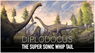 Diplodocus The Dinosaur with a Super Sonic Whip for a Tail  Dinosaur Documentary [upl. by Heisser]