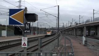 Trains at Ebbsfleet International [upl. by Lukey]