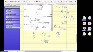 Lecture 6 Damping response System Transfer Function [upl. by Sinnek]